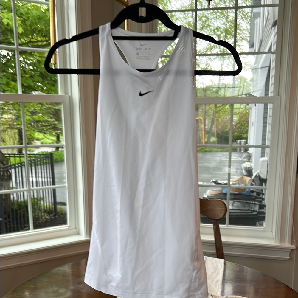 Nike White Performance Tank Top